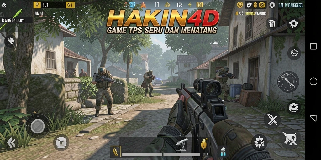 Screenshot HAKIN4D yang menunjukkan aksi tembak-menembak yang mendebarkan.