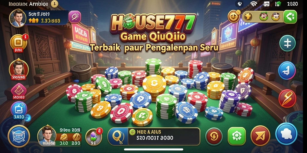 Tampilan screenshot utama HOUSE777 dengan gameplay QiuQiu yang seru.