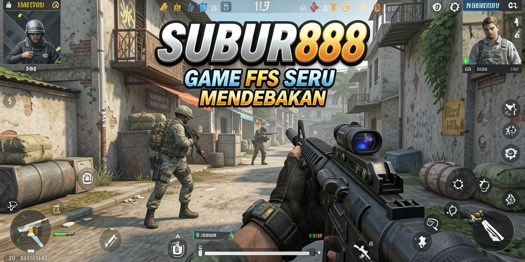 Tangkapan layar SUBUR88 menampilkan aksi tembak-menembak yang intens.