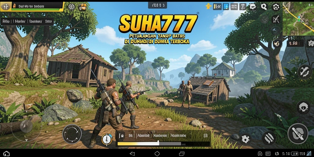Screenshot utama menampilkan gameplay seru di dunia terbuka.