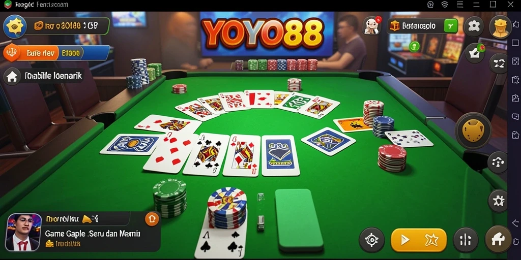 Tampilan gameplay seru dan menantang di YOYO88.