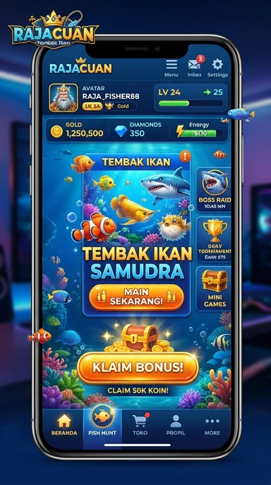 Tampilan aplikasi rajacuan yang jelas dan mudah digunakan.